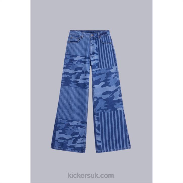 Hight Waist Blue Kickers ZDBR1030 Unisex