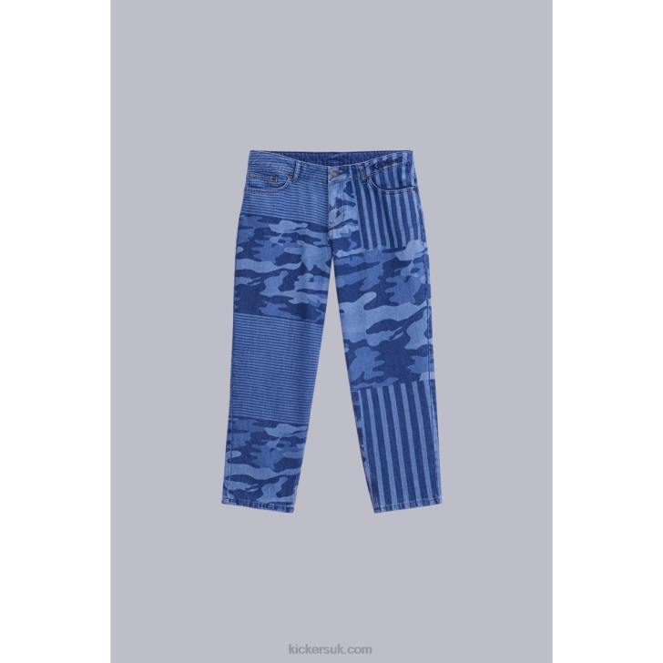 Hight Waist Blue Kickers ZDBR1031 Unisex