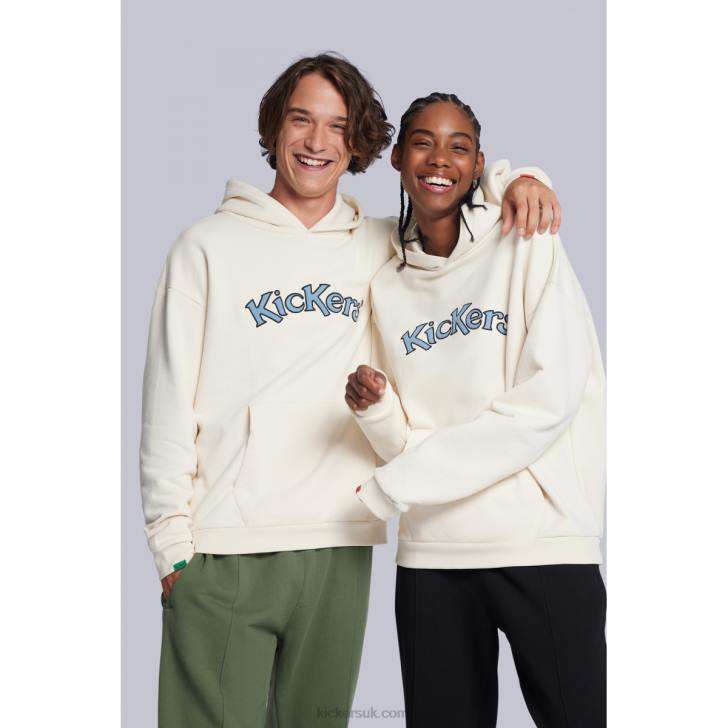 Hoodie Beige Kickers ZDBR1042 Unisex