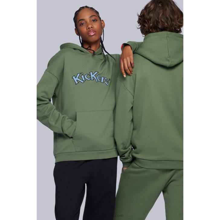 Hoodie Khaki Kickers ZDBR1039 Unisex