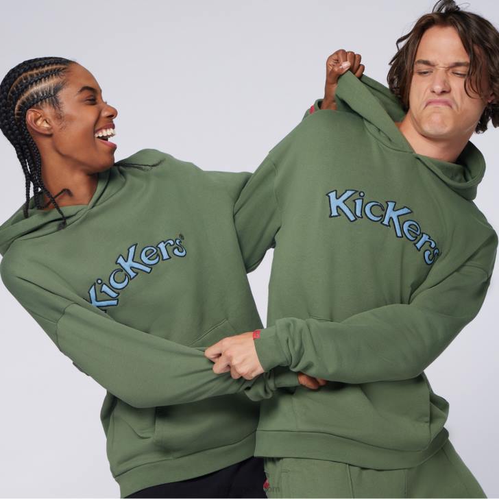 Hoodie Khaki Kickers ZDBR1039 Unisex