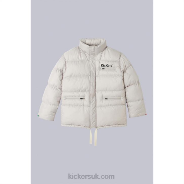 Down Jacket Beige Kickers ZDBR1076 Unisex