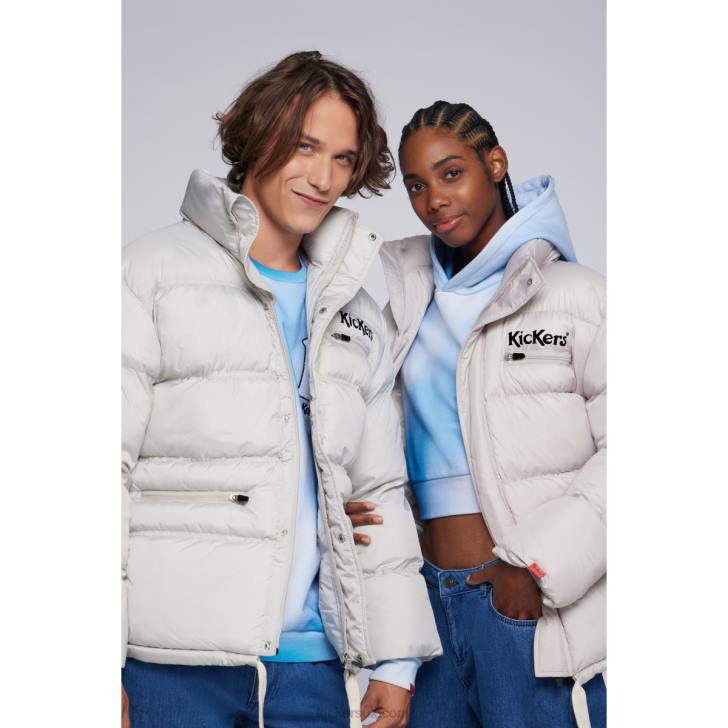 Down Jacket Beige Kickers ZDBR1076 Unisex
