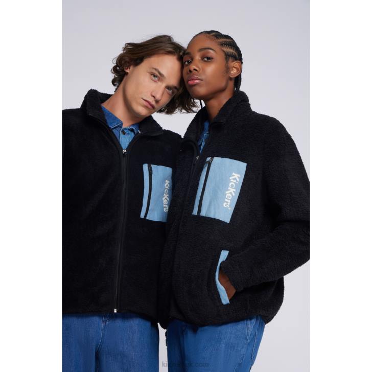 Fleece Jacket Black Kickers ZDBR1077 Unisex