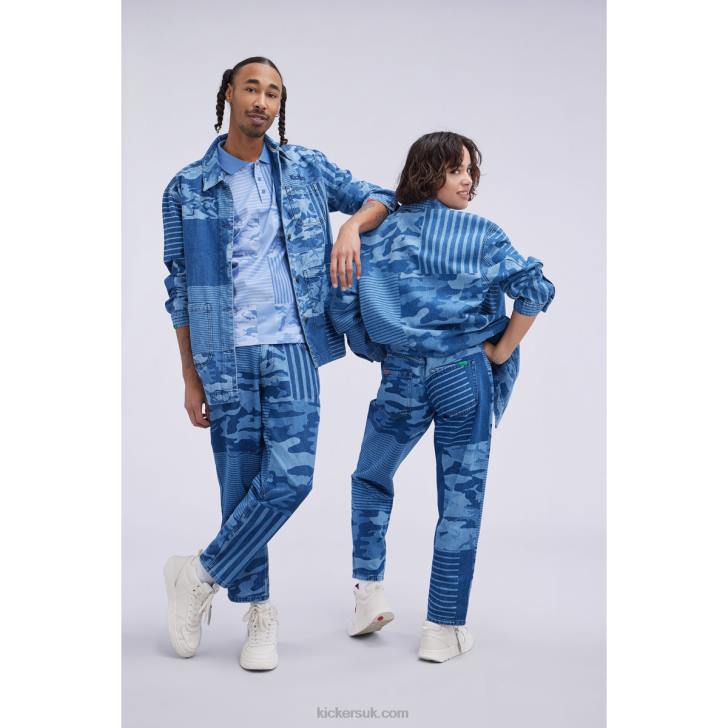 Workwear Jacket Blue Kickers ZDBR1021 Unisex