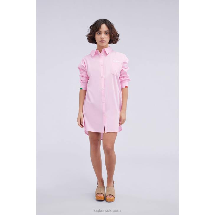 Shirt Dress Pink Kickers ZDBR1048 Unisex
