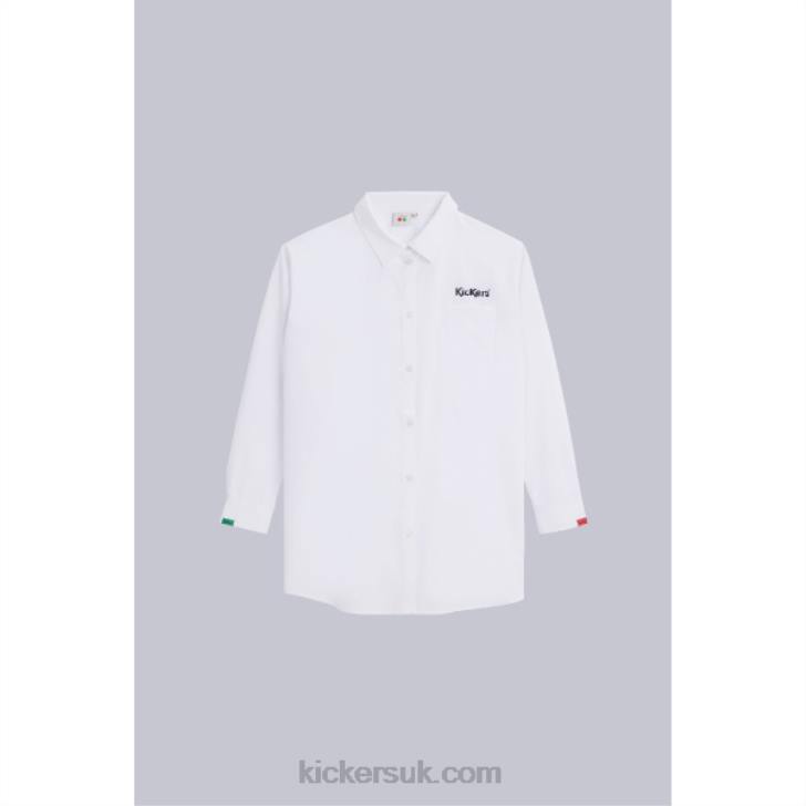 Shirt Dress White Kickers ZDBR1049 Unisex