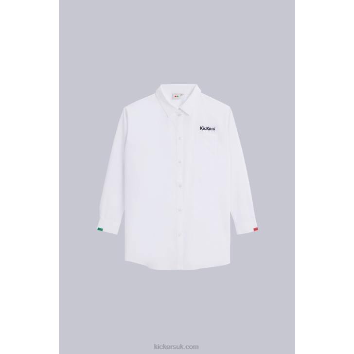 Shirt Dress White Kickers ZDBR1049 Unisex