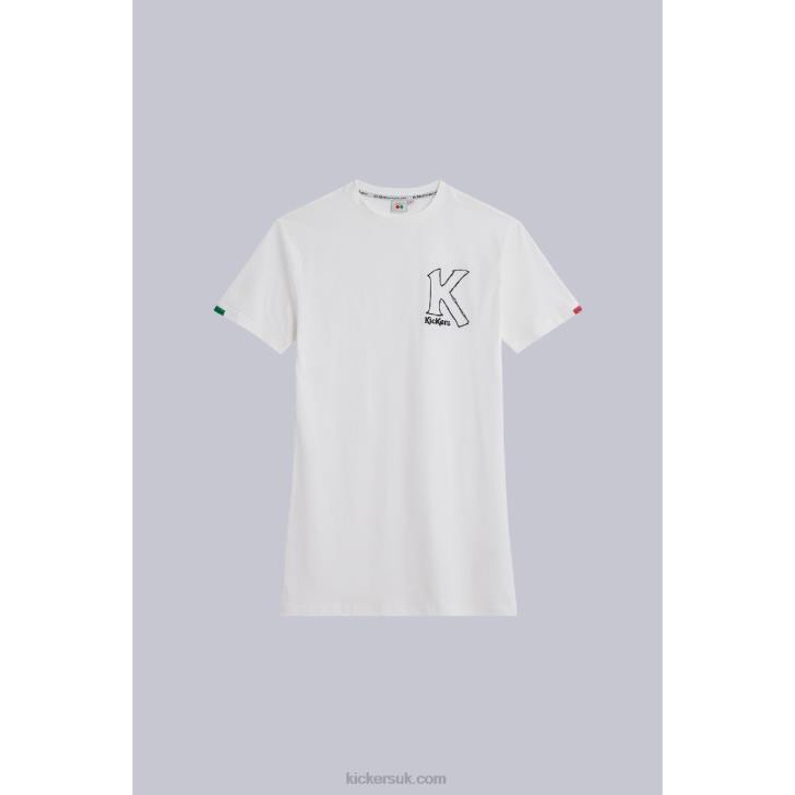 T-Shirt Dress Beige Kickers ZDBR1054 Unisex