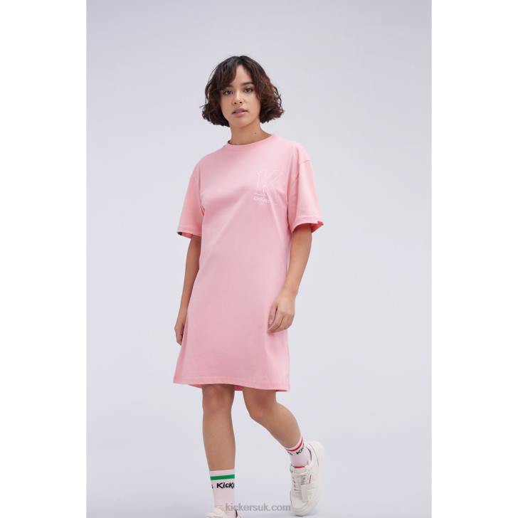 T-Shirt Dress Pink Kickers ZDBR1053 Unisex