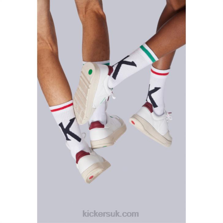 Big K Sock White Kickers ZDBR1064 Unisex
