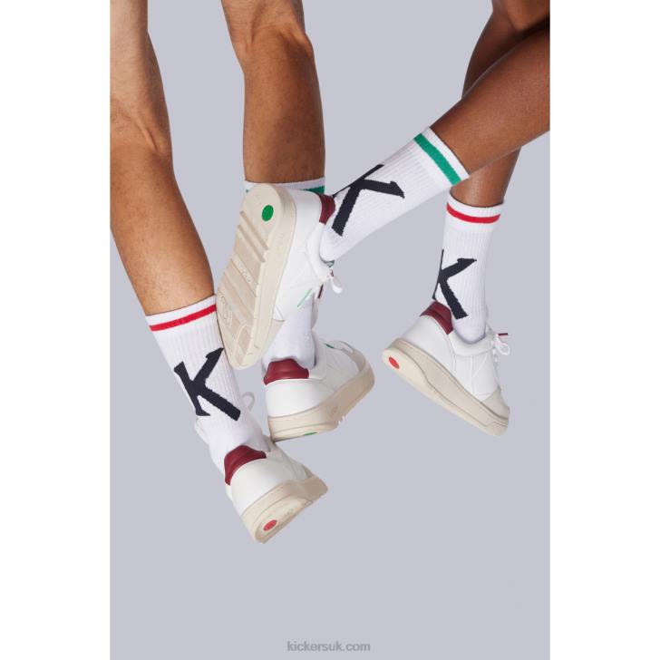 Big K Sock White Kickers ZDBR1064 Unisex