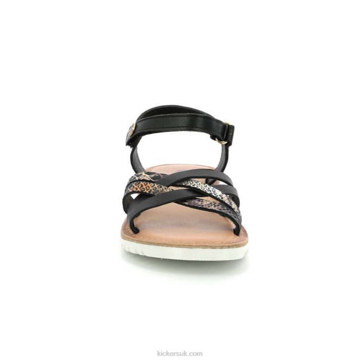 Betternew Black Reptile Kickers ZDBR663 Kids