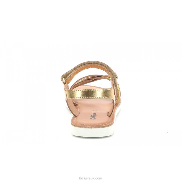 Betternew Gold Reptile Kickers ZDBR488 Kids