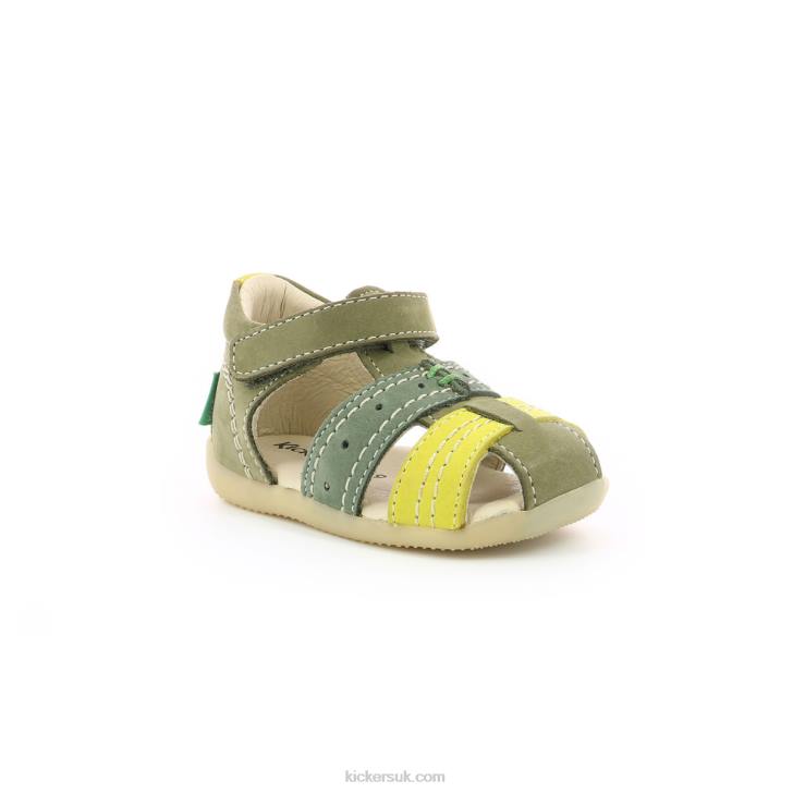 Bigbazar-2 Green Tricolor Kickers ZDBR441 Kids