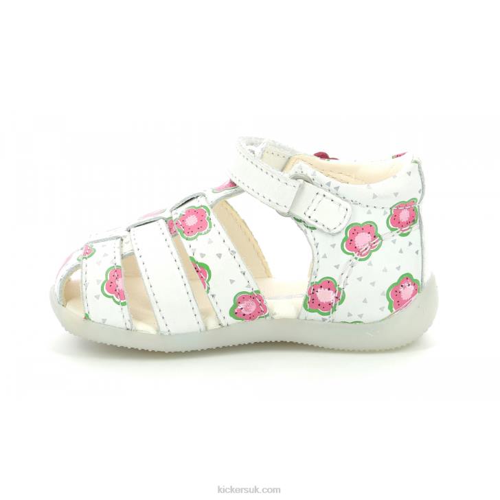 Bigflo-2 Off White Flower Kickers ZDBR403 Kids