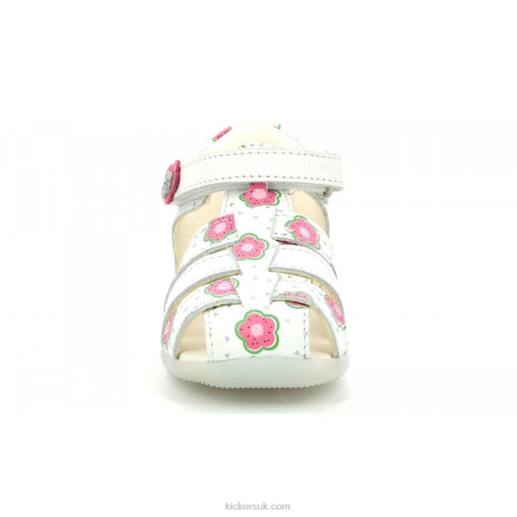 Bigflo-2 Off White Flower Kickers ZDBR403 Kids