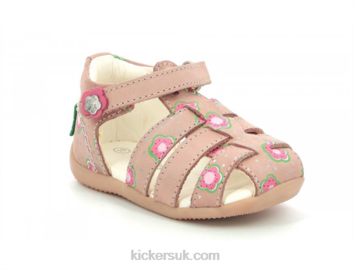 Bigflo-2 Pink Flower Kickers ZDBR384 Kids