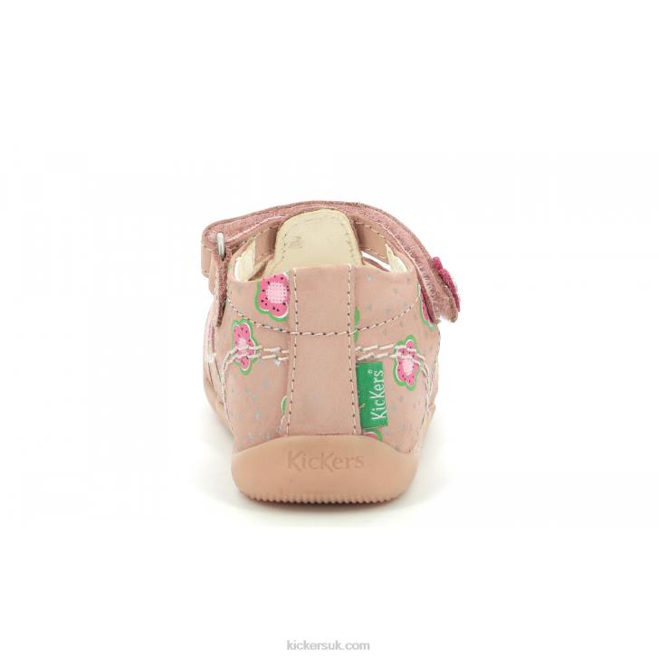 Bigflo-2 Pink Flower Kickers ZDBR384 Kids
