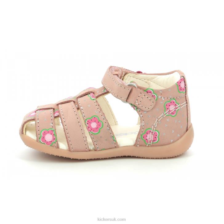 Bigflo-2 Pink Flower Kickers ZDBR384 Kids