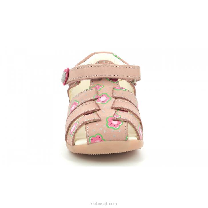 Bigflo-2 Pink Flower Kickers ZDBR384 Kids