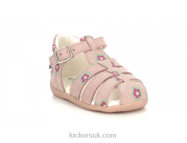 Bigfly-2 Pink Flower Kickers ZDBR546 Kids