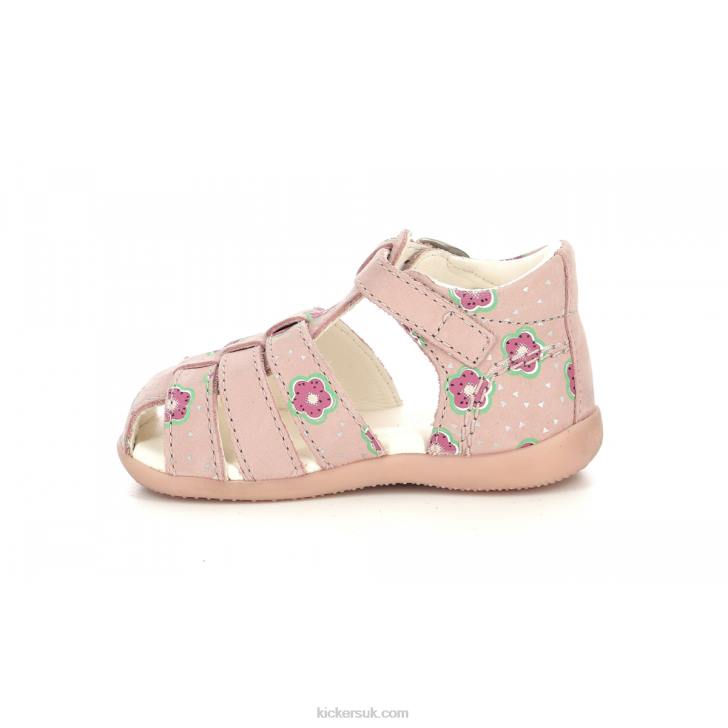 Bigfly-2 Pink Flower Kickers ZDBR546 Kids