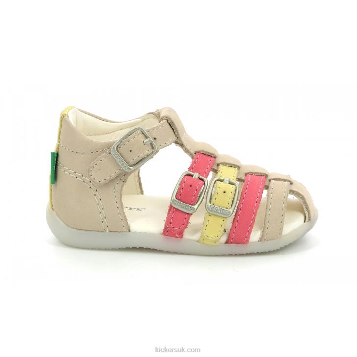Bigfor Beige Pink Yellow Kickers ZDBR494 Kids