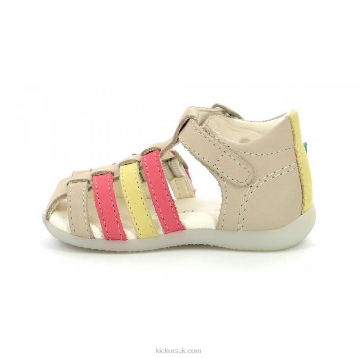 Bigfor Beige Pink Yellow Kickers ZDBR494 Kids