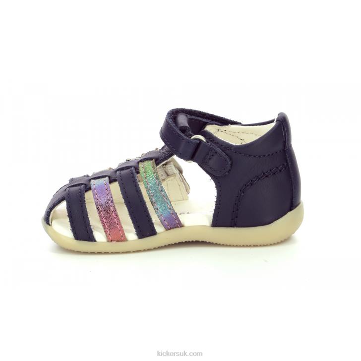 Bigkro Dark Blue Metallized Kickers ZDBR423 Kids
