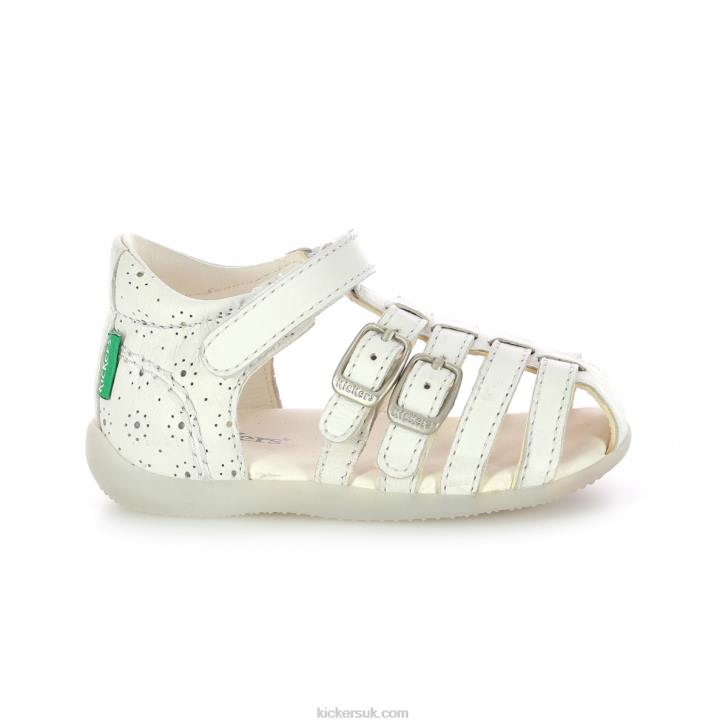 Bigkro White Perfo Kickers ZDBR534 Kids