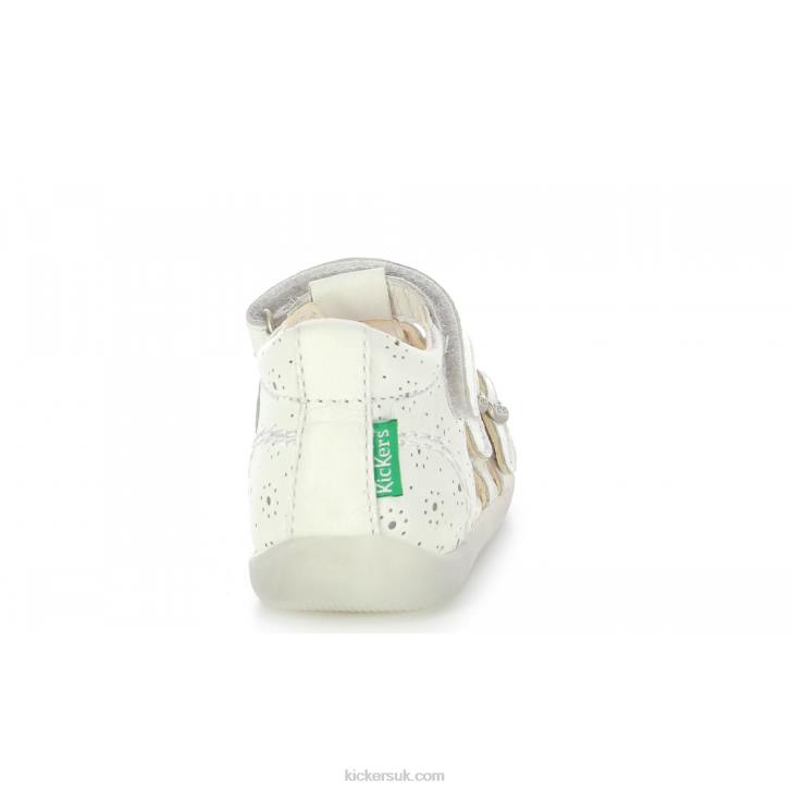 Bigkro White Perfo Kickers ZDBR534 Kids