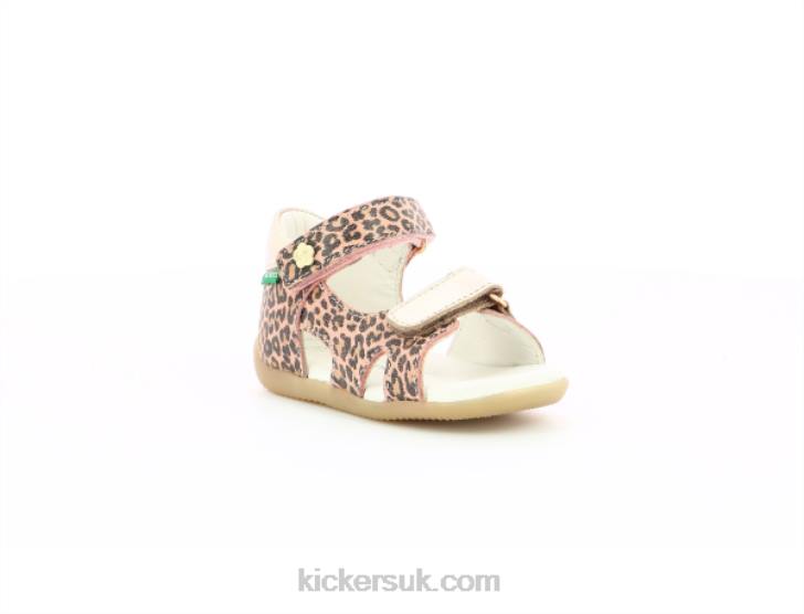 Binsia-2 Beige Leopard Kickers ZDBR756 Kids