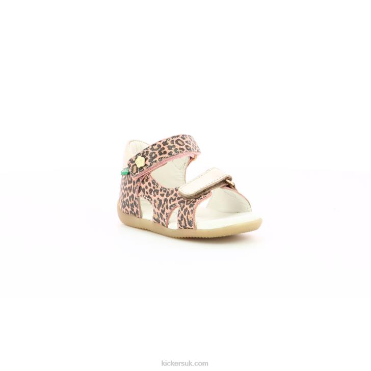 Binsia-2 Beige Leopard Kickers ZDBR756 Kids