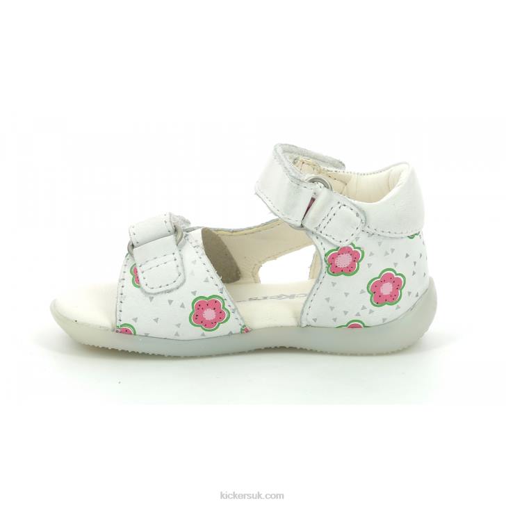 Binsia-2 Off White Flower Kickers ZDBR378 Kids