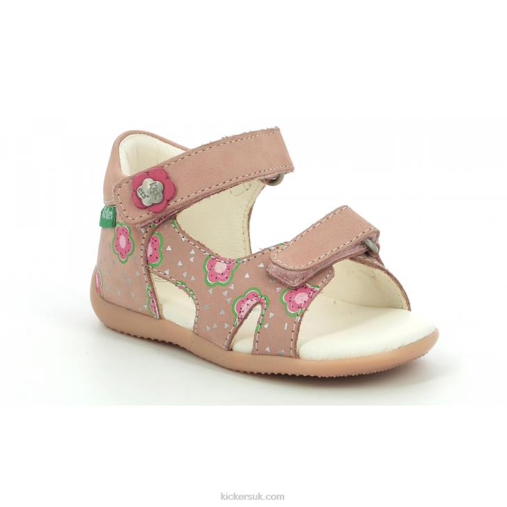 Binsia-2 Pink Flower Kickers ZDBR381 Kids