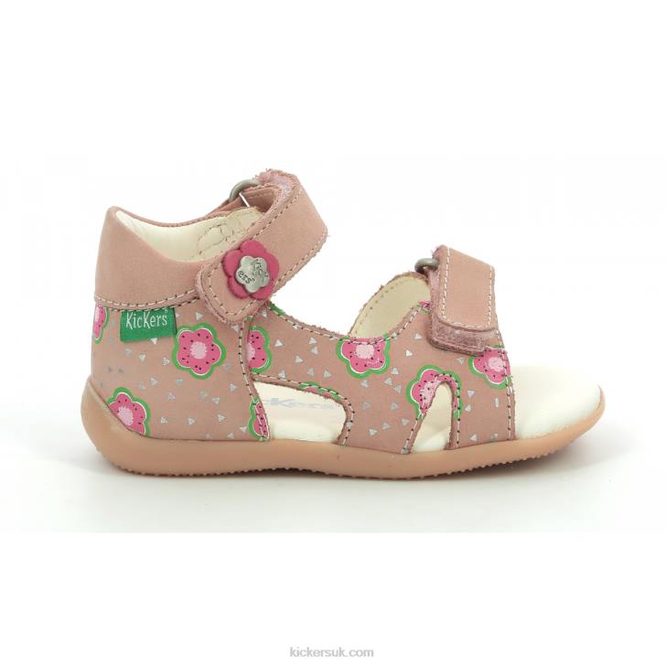 Binsia-2 Pink Flower Kickers ZDBR381 Kids