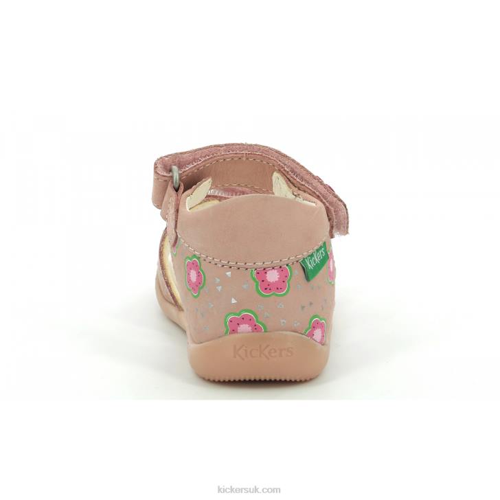 Binsia-2 Pink Flower Kickers ZDBR381 Kids