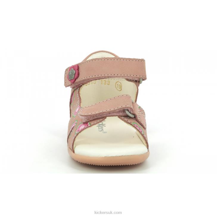 Binsia-2 Pink Flower Kickers ZDBR381 Kids