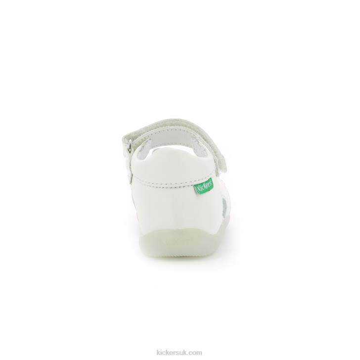 Binsia-2 White Kickers ZDBR411 Kids