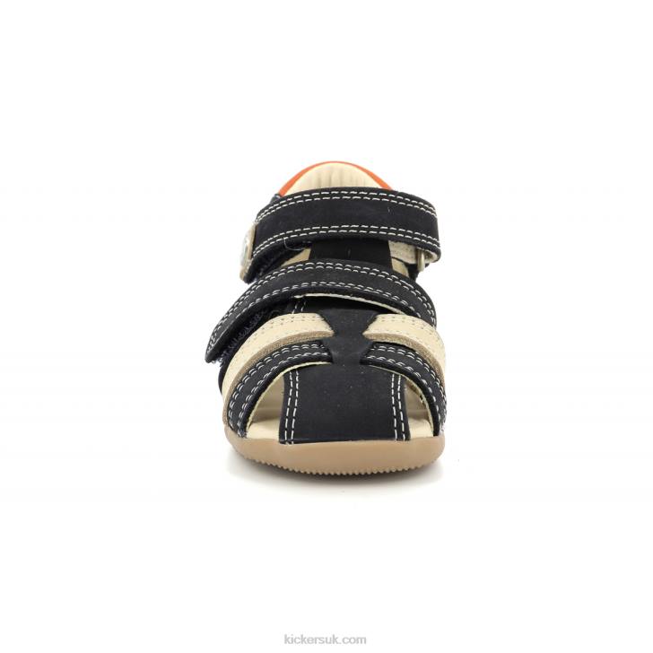 Bipod Navy Beige Orange Kickers ZDBR650 Kids