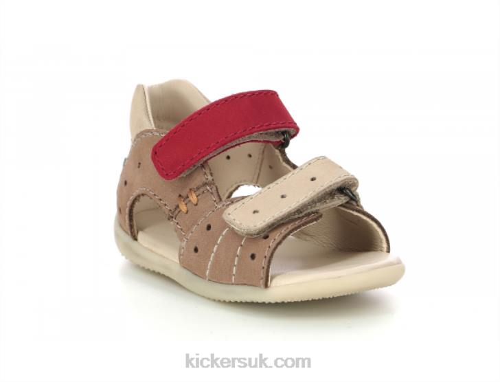 Boping-2 Beige Red Kickers ZDBR433 Kids