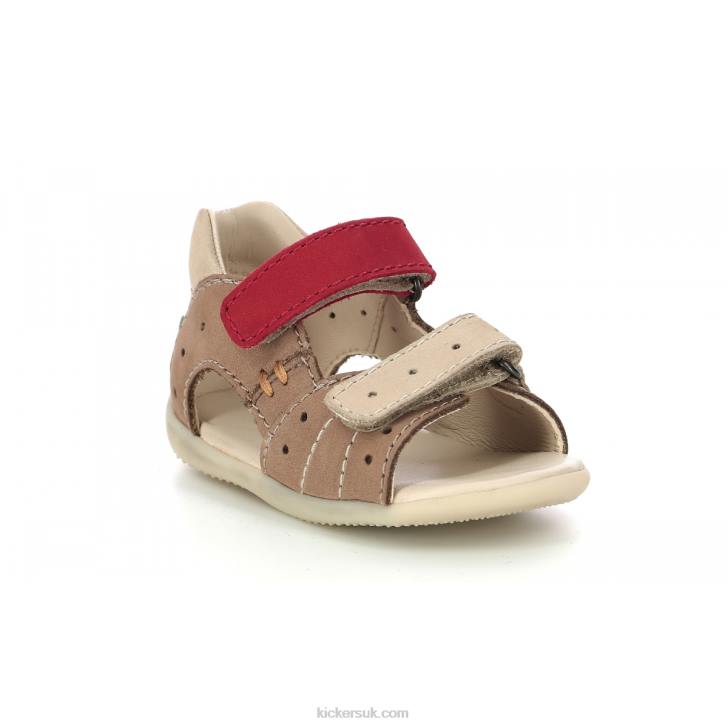 Boping-2 Beige Red Kickers ZDBR433 Kids