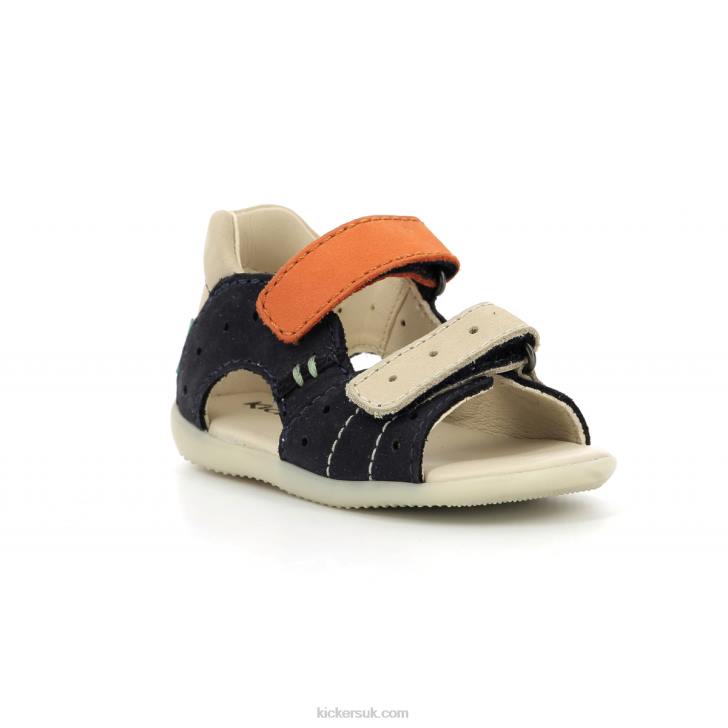 Boping-2 Navy Beige Orange Kickers ZDBR434 Kids