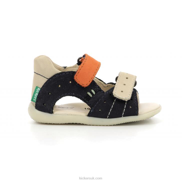 Boping-2 Navy Beige Orange Kickers ZDBR434 Kids