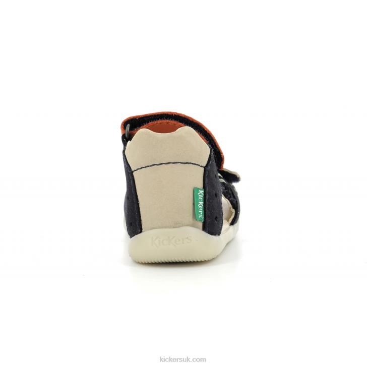Boping-2 Navy Beige Orange Kickers ZDBR434 Kids