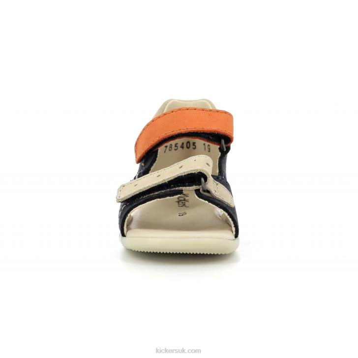 Boping-2 Navy Beige Orange Kickers ZDBR434 Kids