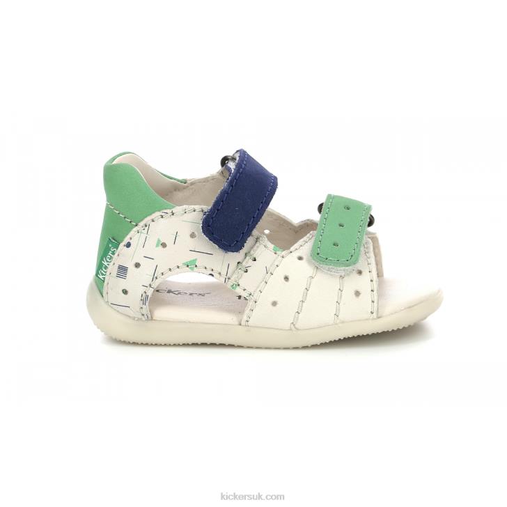 Boping-2 White Blue Green Marina Kickers ZDBR439 Kids