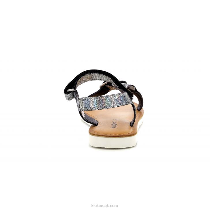 Braska Black Metallized Kickers ZDBR728 Kids