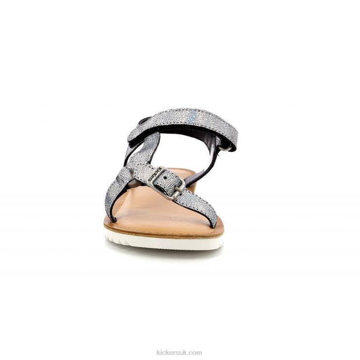 Braska Black Metallized Kickers ZDBR728 Kids